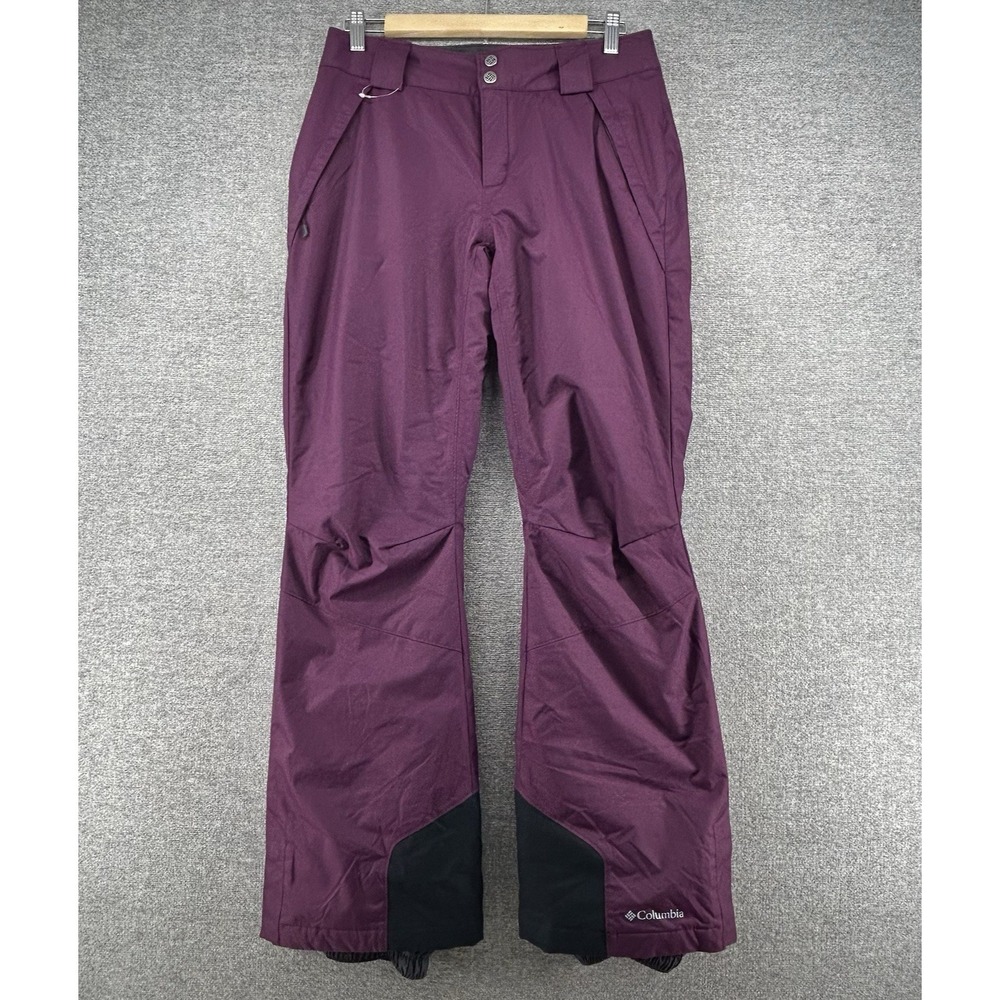Columbia Omni Heat Ski Pants Women Size Small Purple Activewear Snowboard